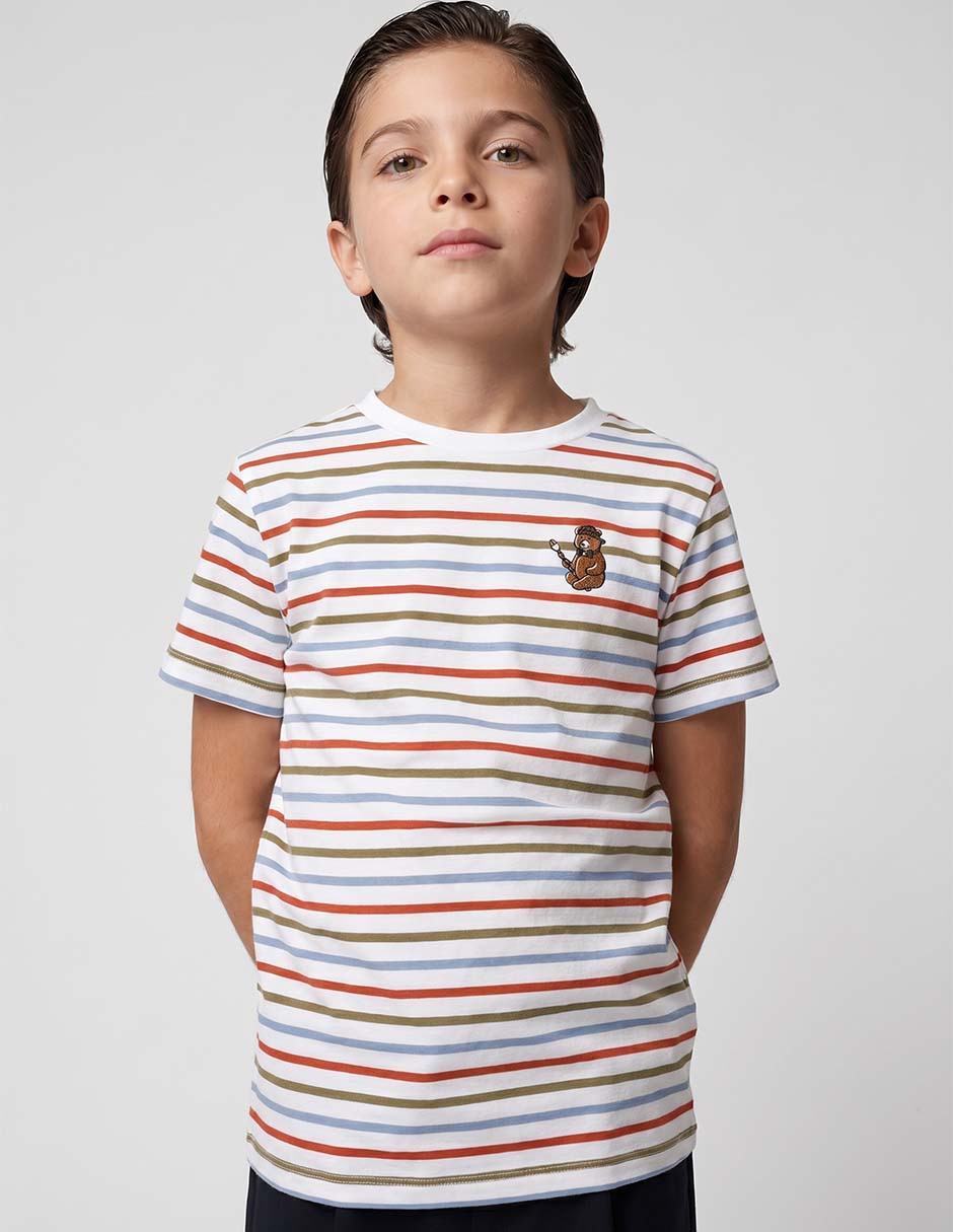 Playera manga corta para niño