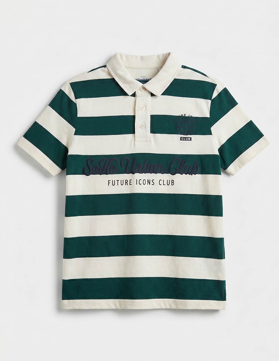 Playera tipo polo para niño 2
