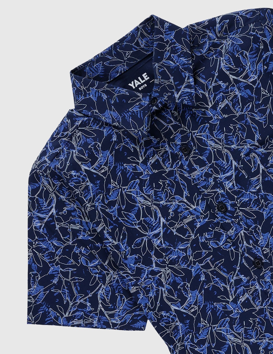 Camisa casual Yale manga corta para niño