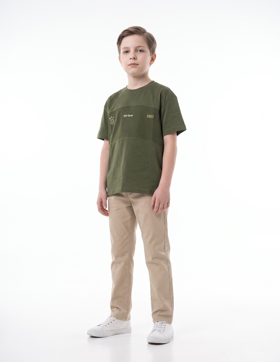 Playera manga corta para niño Playera manga corta para niño