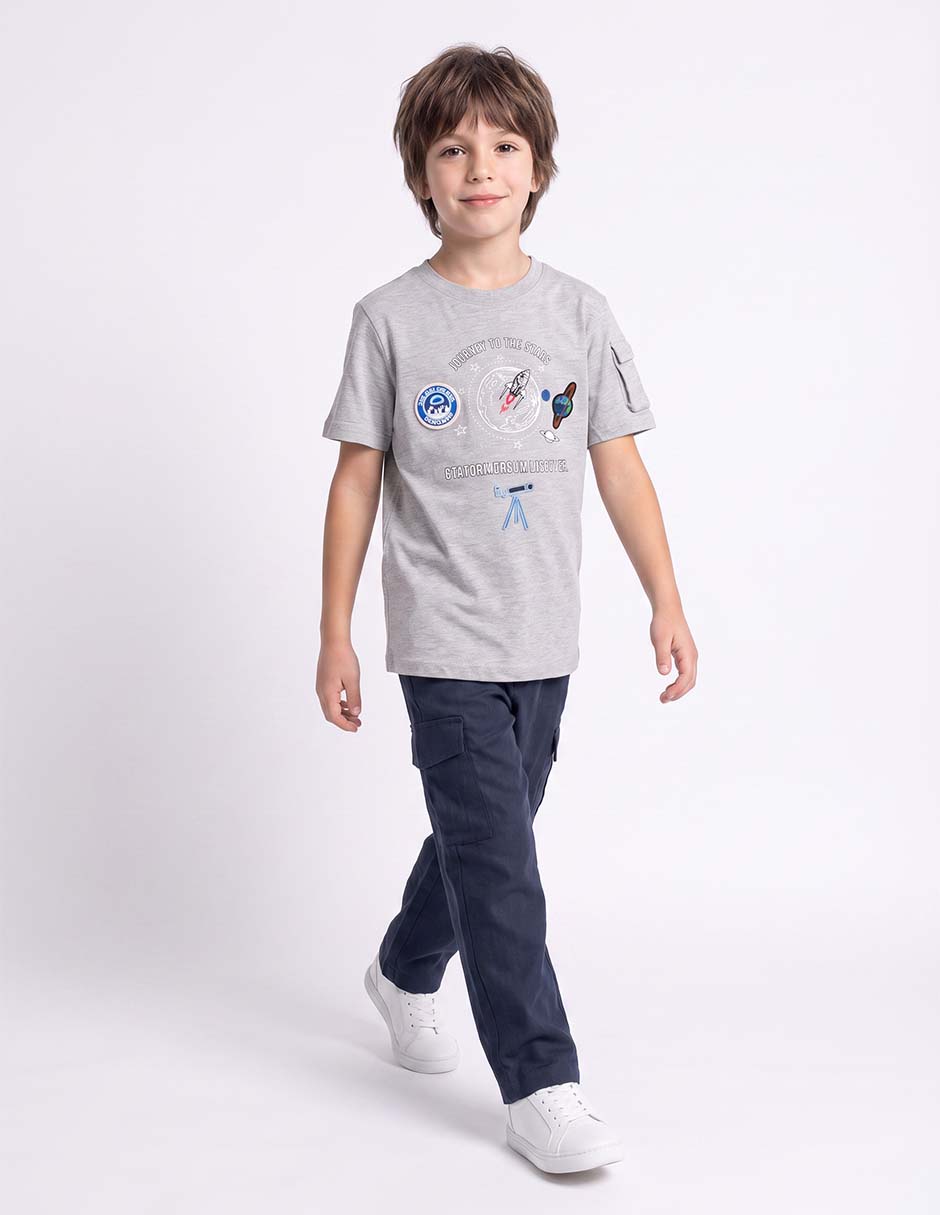 Playera manga corta para niño Playera manga corta para niño