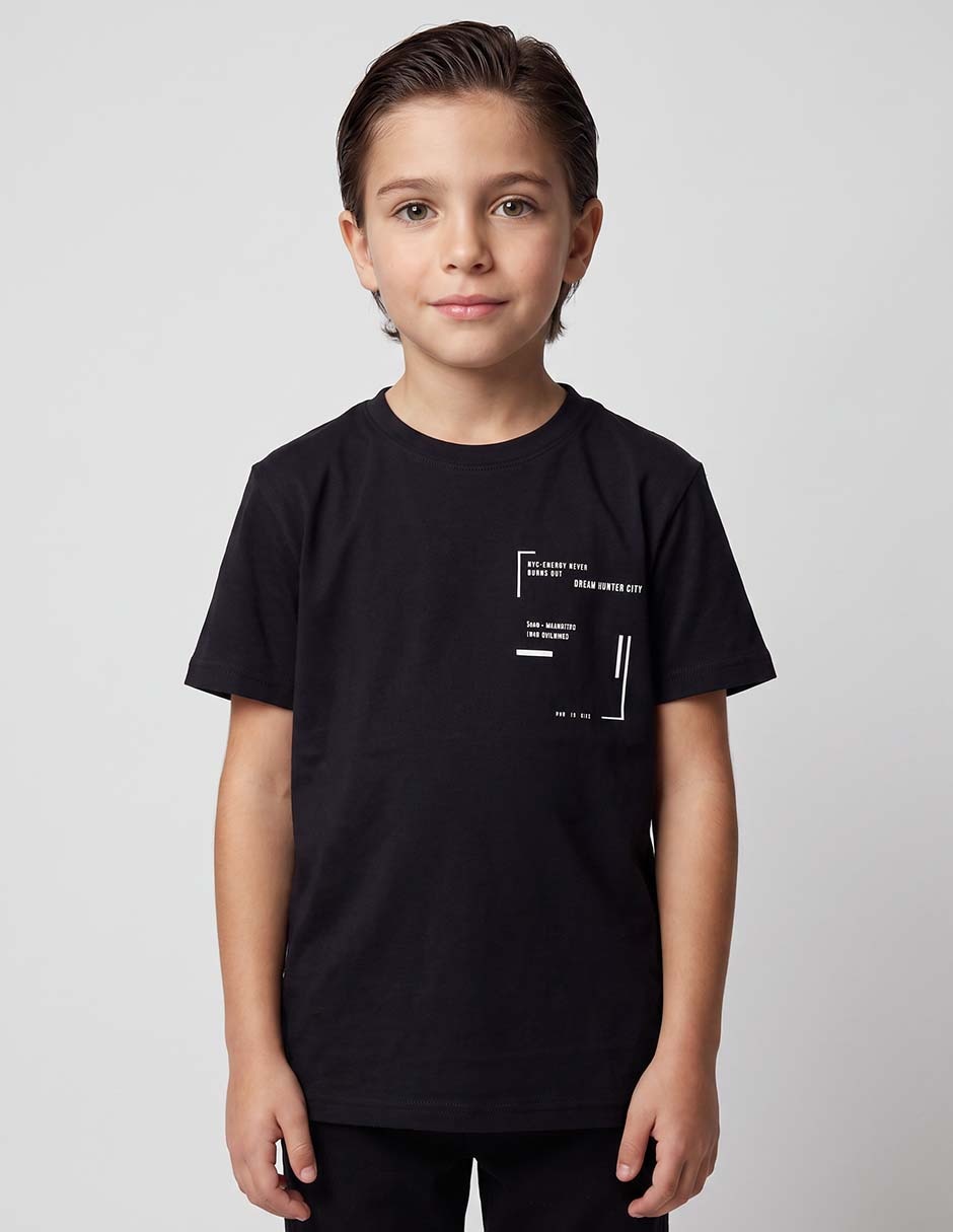 Playera manga corta para niño Playera manga corta para niño