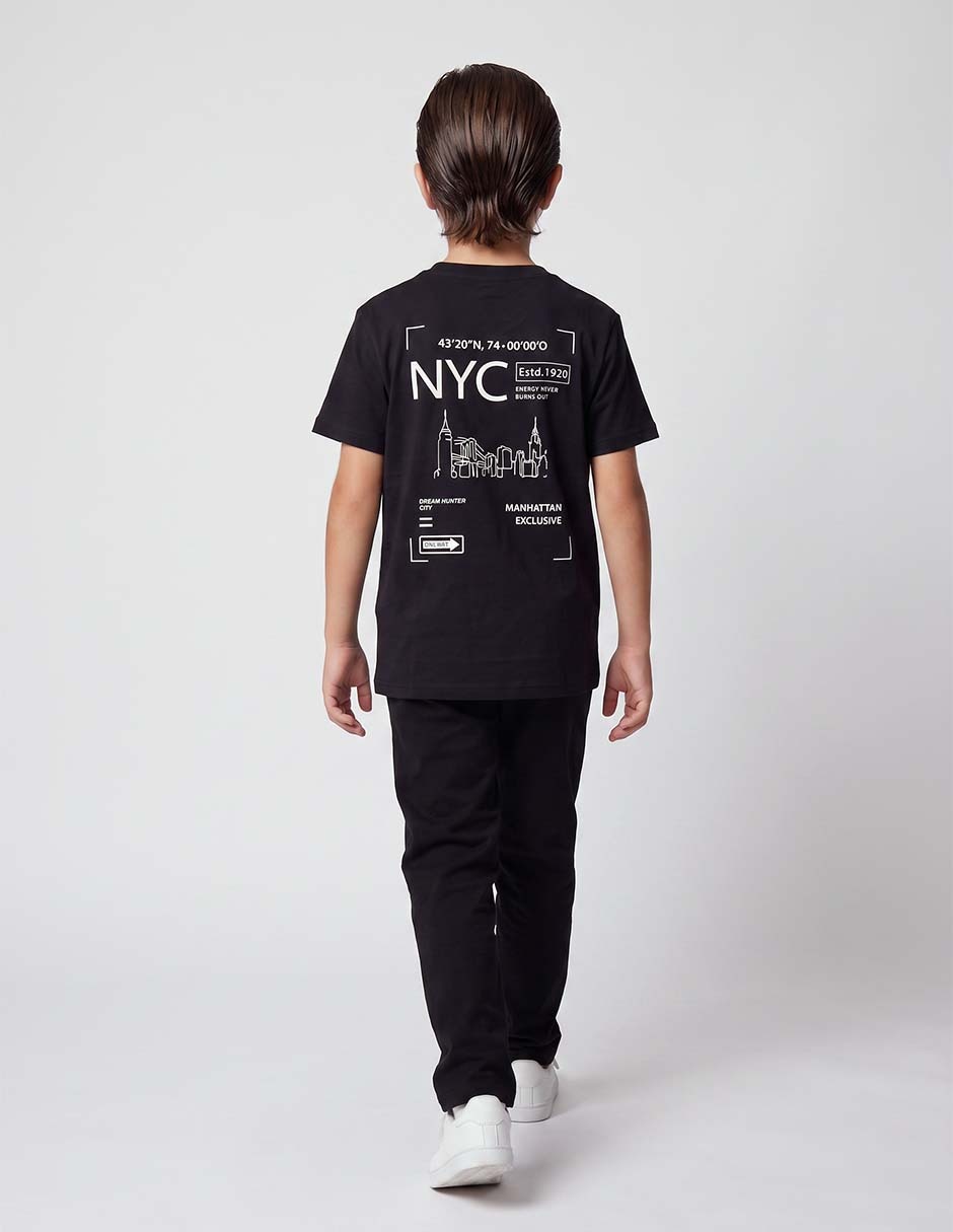 Playera manga corta para niño 5