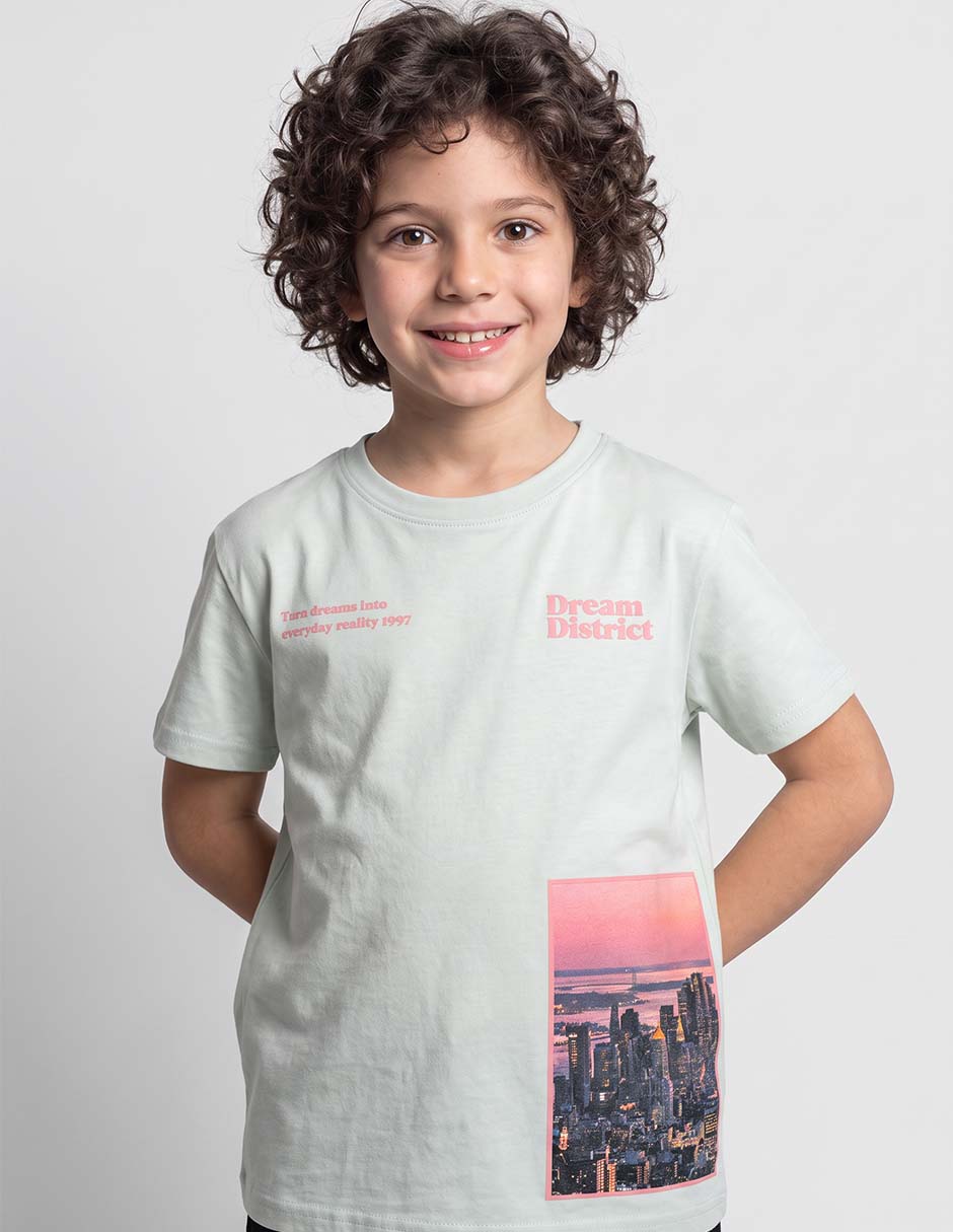 Playera manga corta para niño Playera manga corta para niño