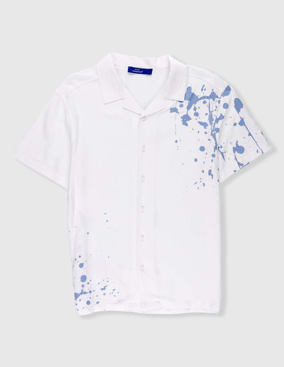Camisa casual de algodón manga corta para niño Camisa casual de algodón manga corta para niño