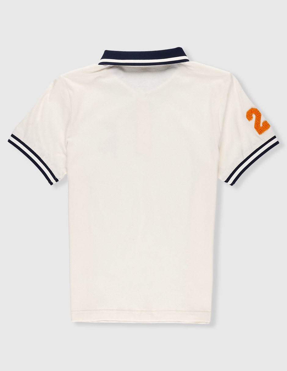 Playera tipo polo para niño