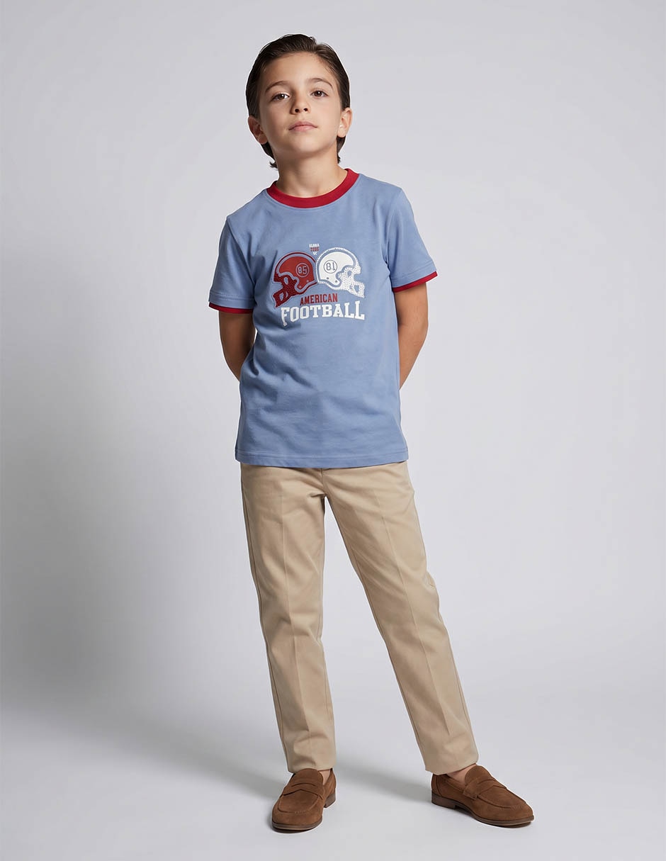 Playera manga corta para niño