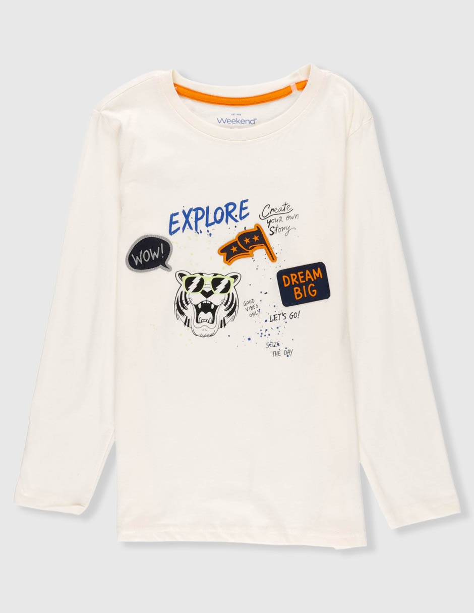 Playera manga larga para niño 3
