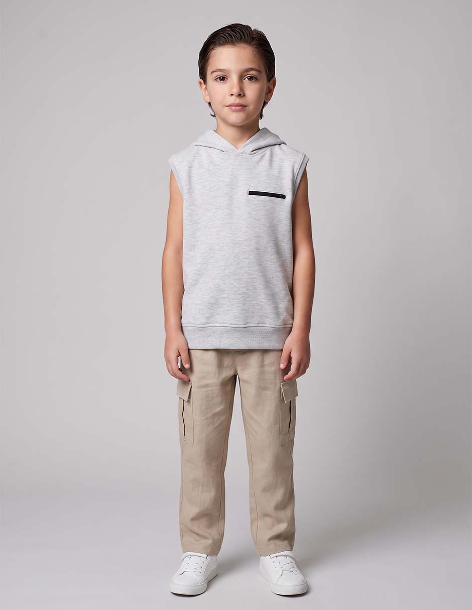 Chaleco Con Capucha Para Niño