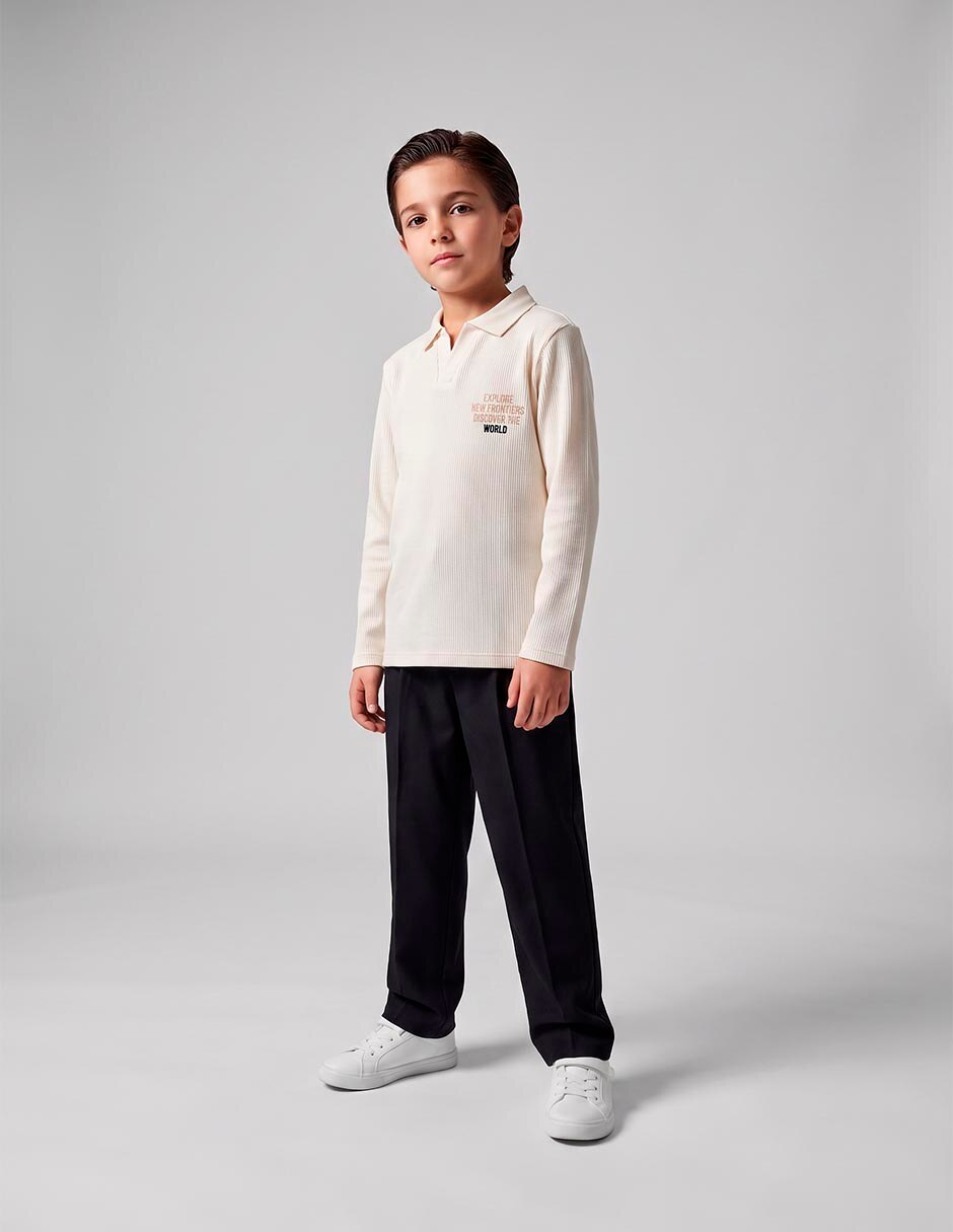 Playera manga larga para niño Playera manga larga para niño