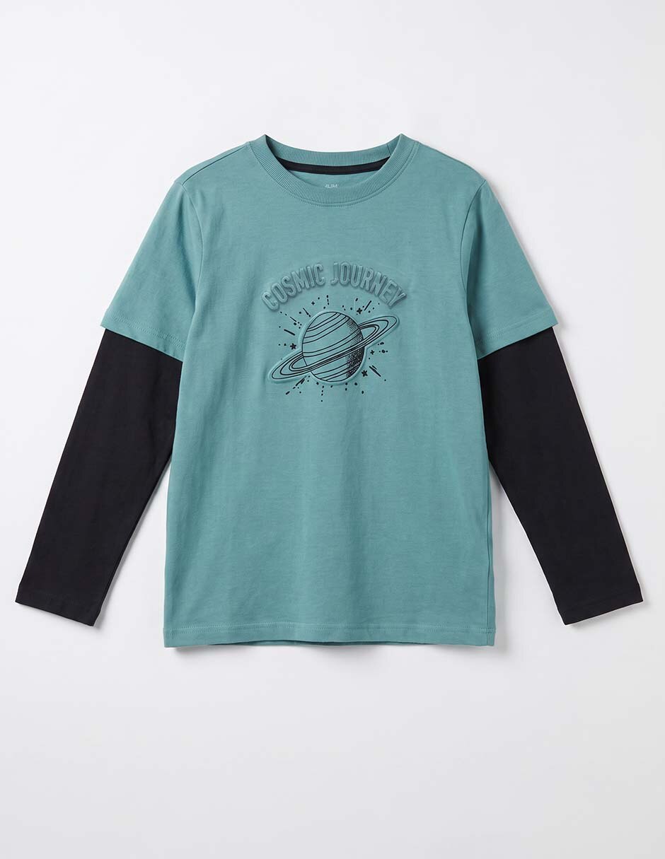 Playera manga larga para niño 3