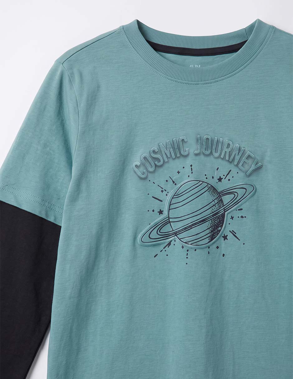 Playera manga larga para niño 5