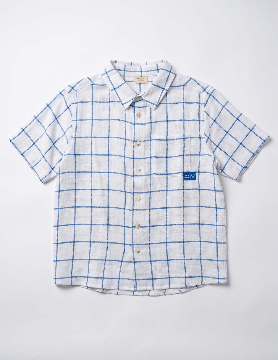 Camisa casual de algodón manga corta para niño 2