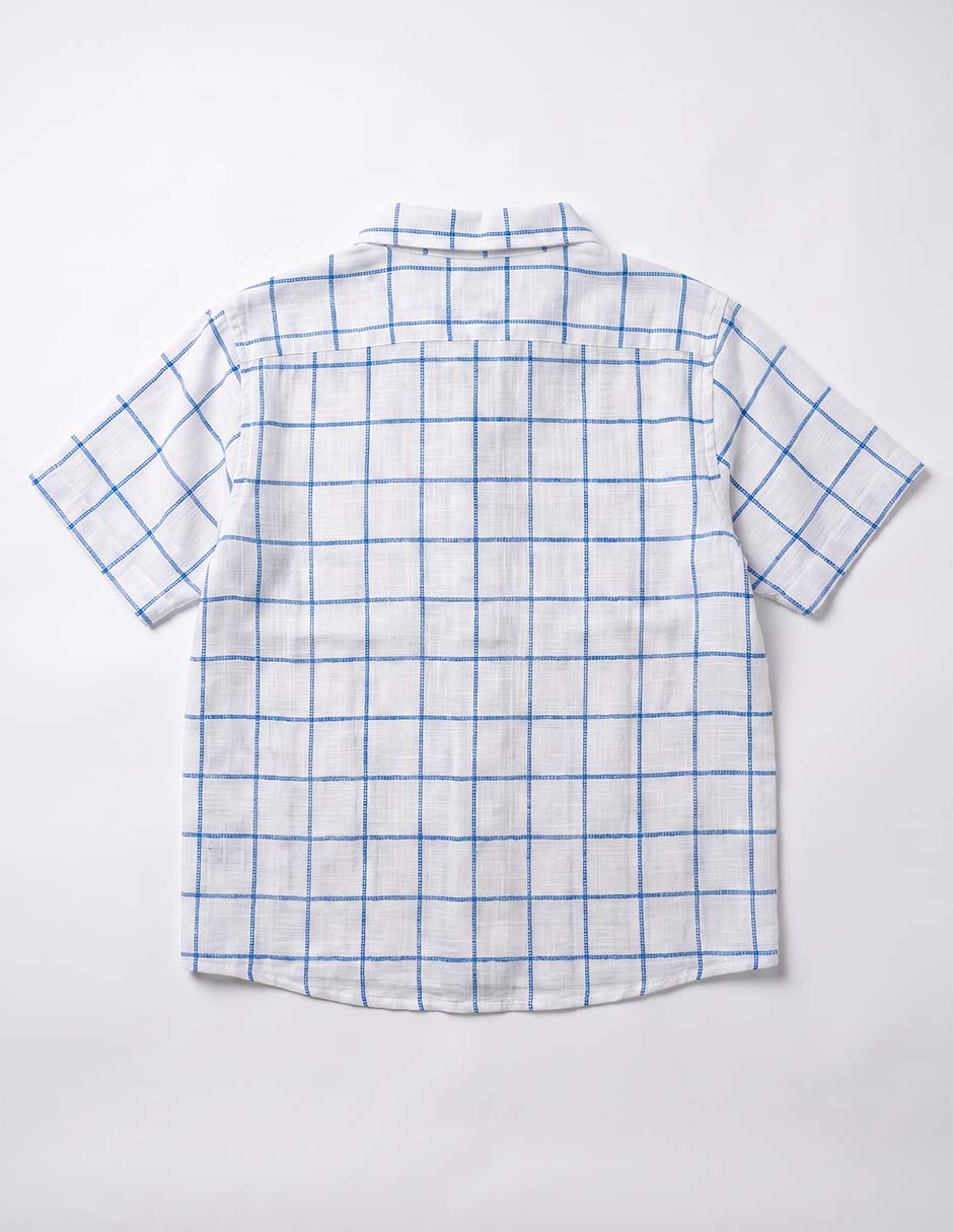 Camisa casual de algodón manga corta para niño 3