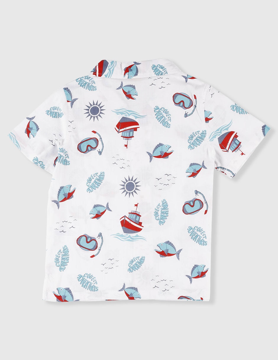 Camisa Casual Manga Corta Para Niño 2