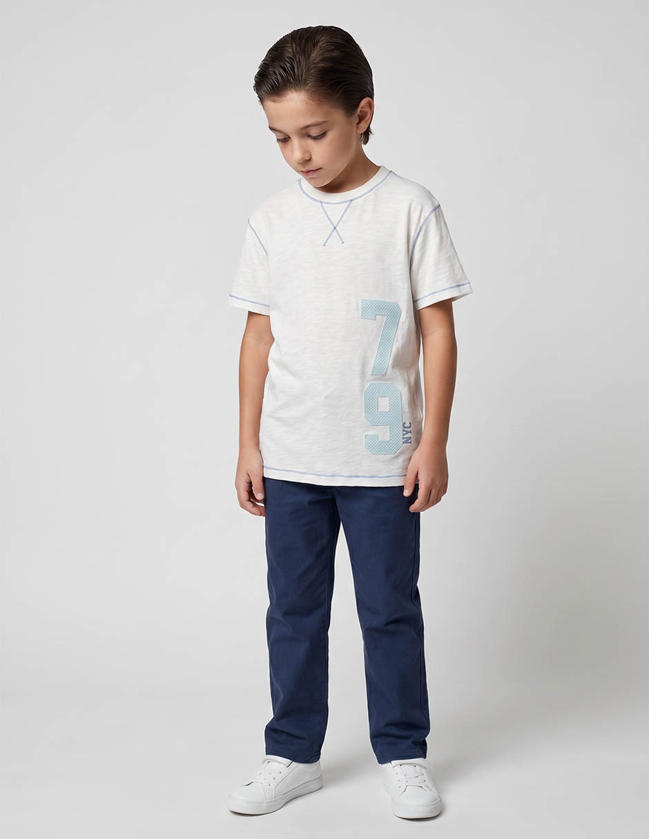 Playera manga corta para niño