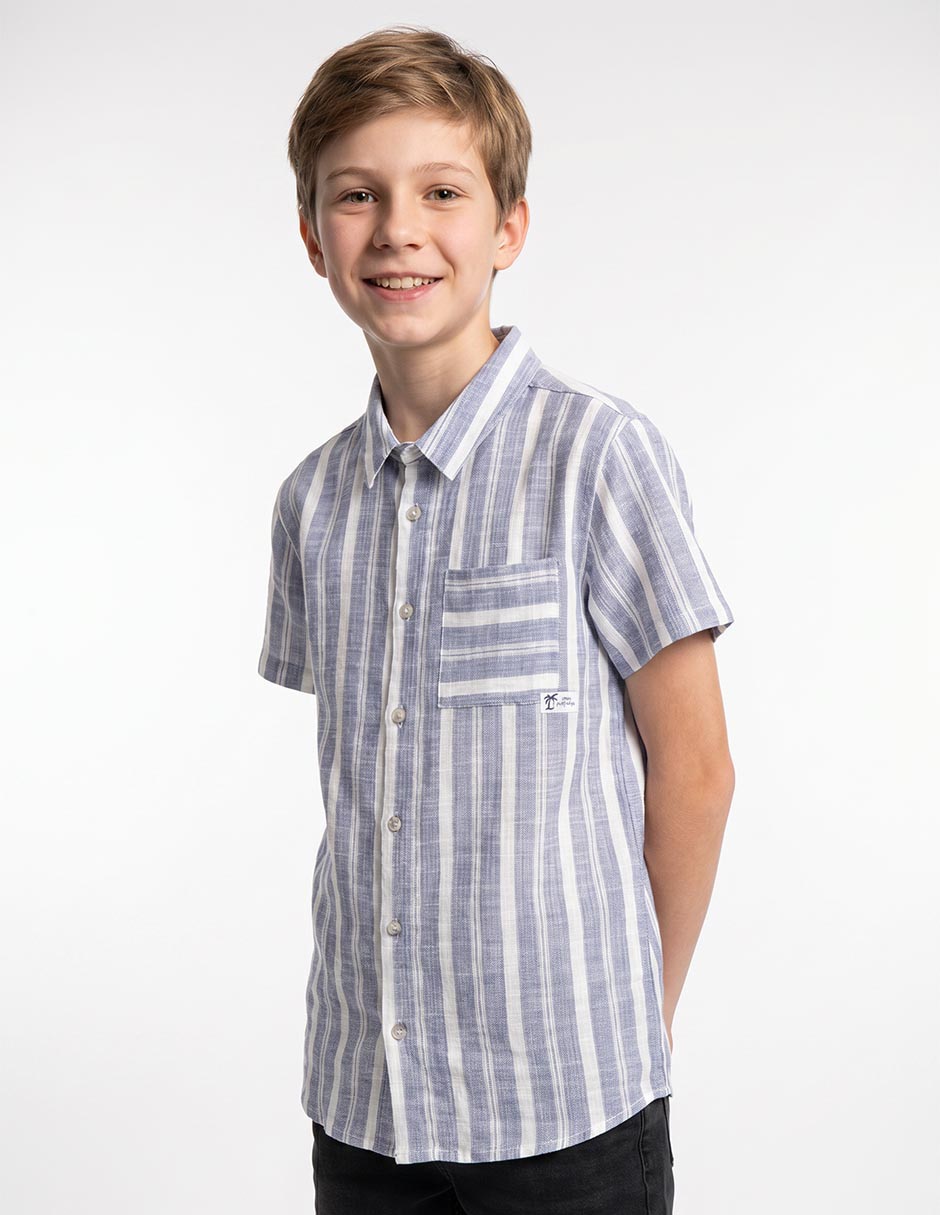 Camisa casual manga corta para niño