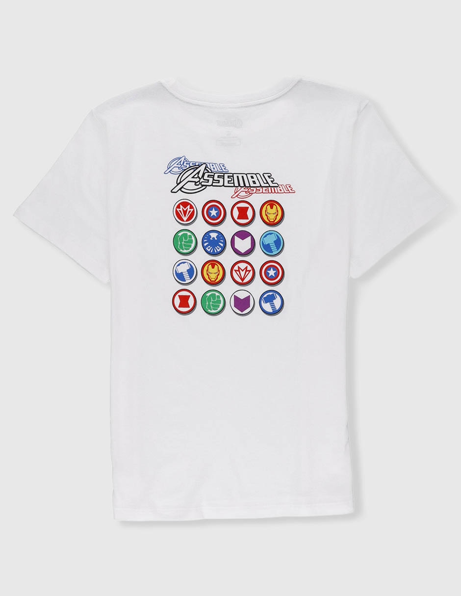 Playera Marvel Dtr manga corta para niño
