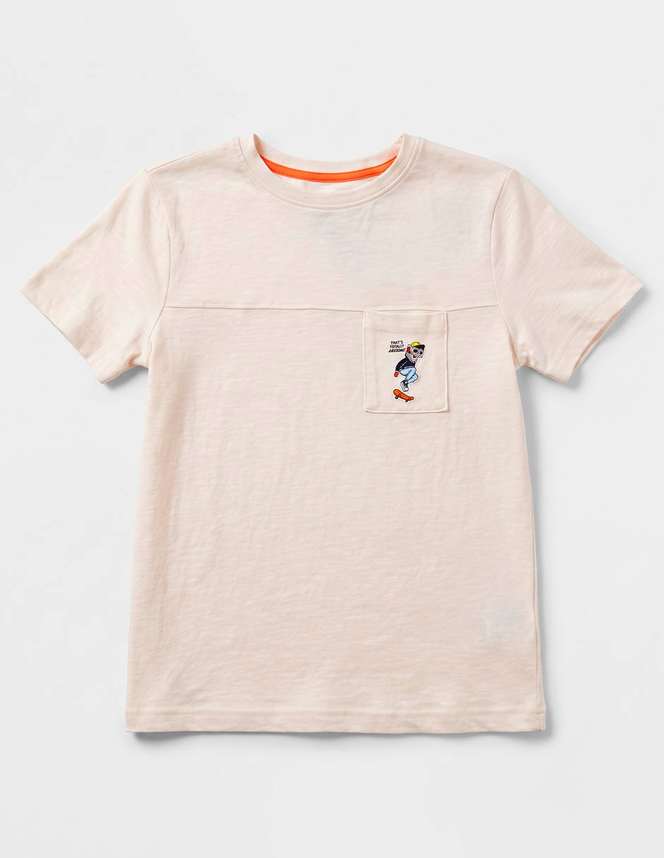 Playera manga corta para niño