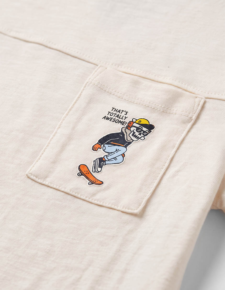 Playera manga corta para niño