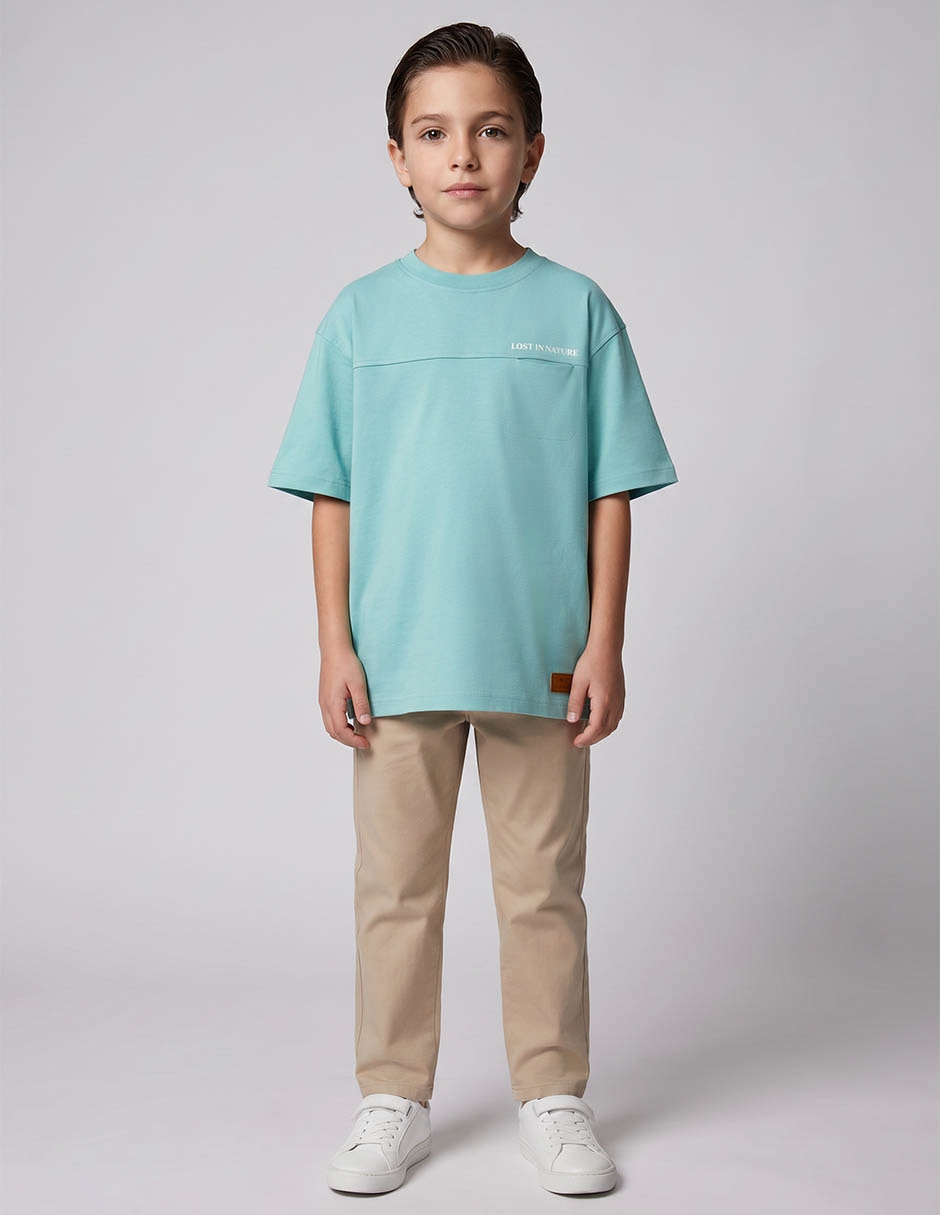 Playera manga corta para niño Playera manga corta para niño