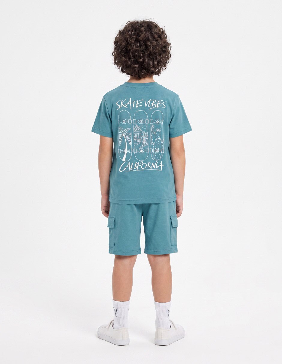 CAMISA MOSSIMO PRETEÑIDO RAYAS M CORTA 2