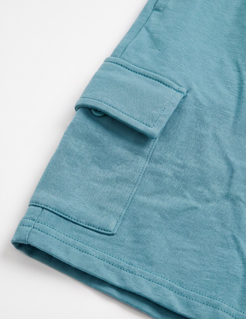 CAMISA MOSSIMO PRETEÑIDO RAYAS M CORTA 6