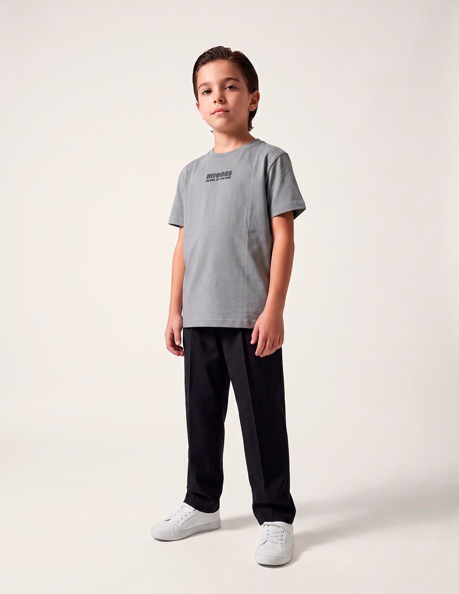 Playera manga corta para niño