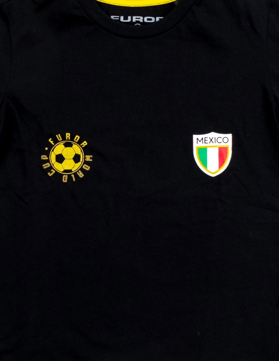 Playera Furor Soccer manga corta para niño