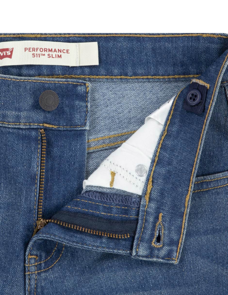 Jeans slim Levi´s lavado medio para niño