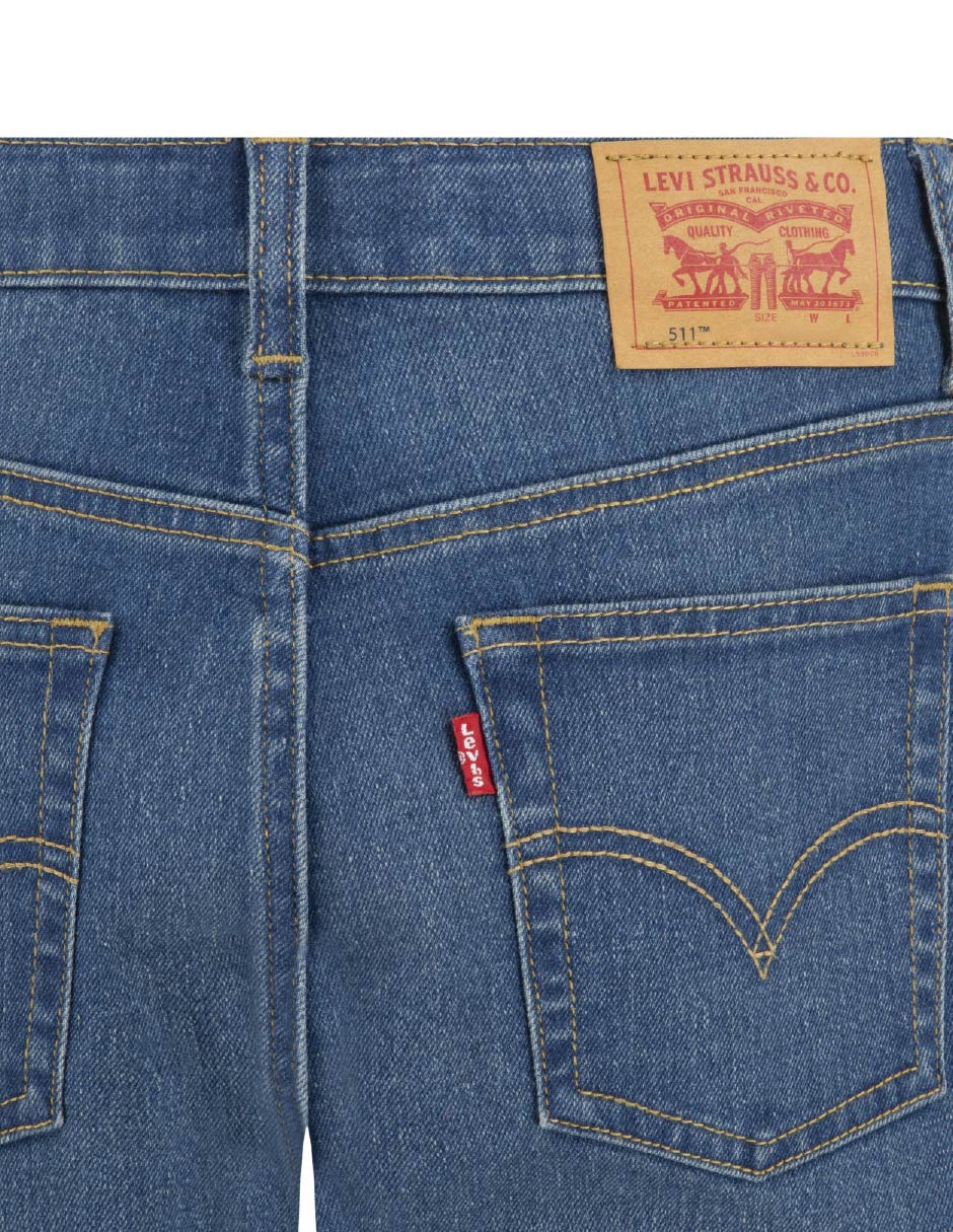 Jeans slim Levi´s lavado medio para niño