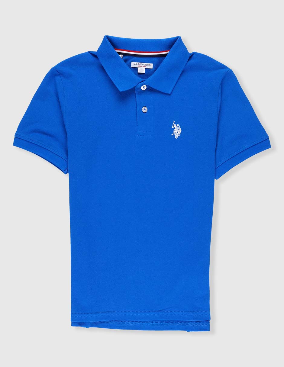 Playera tipo polo de algodón para niño 1