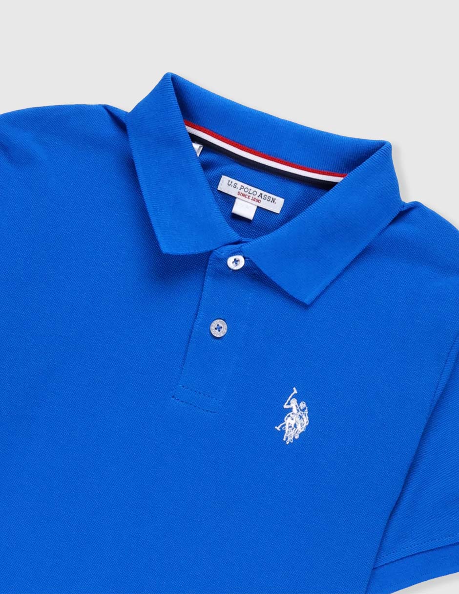 Playera tipo polo de algodón para niño 3