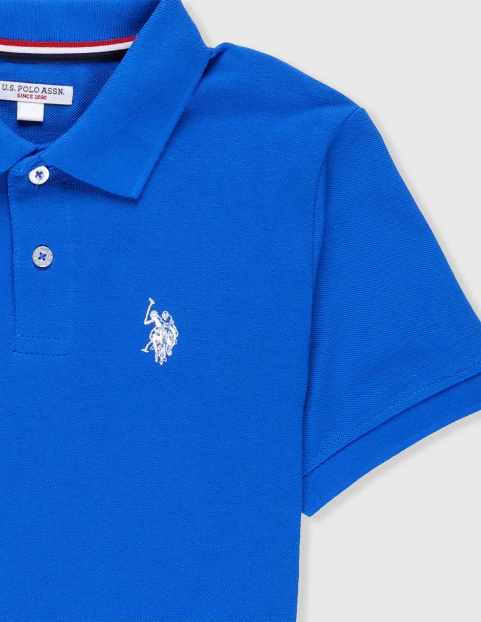 Playera tipo polo de algodón para niño 2