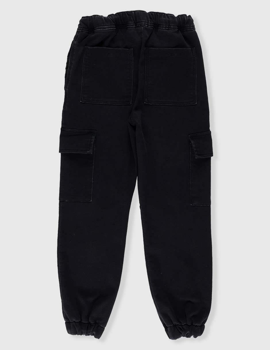 Jeans cargo relajado Weekend lavado obscuro para niño