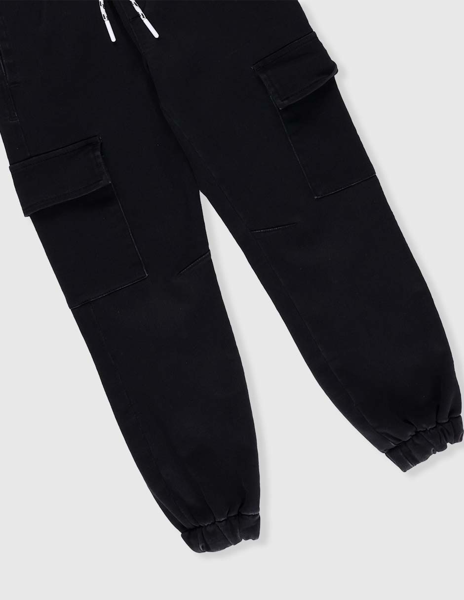 Jeans cargo relajado Weekend lavado obscuro para niño