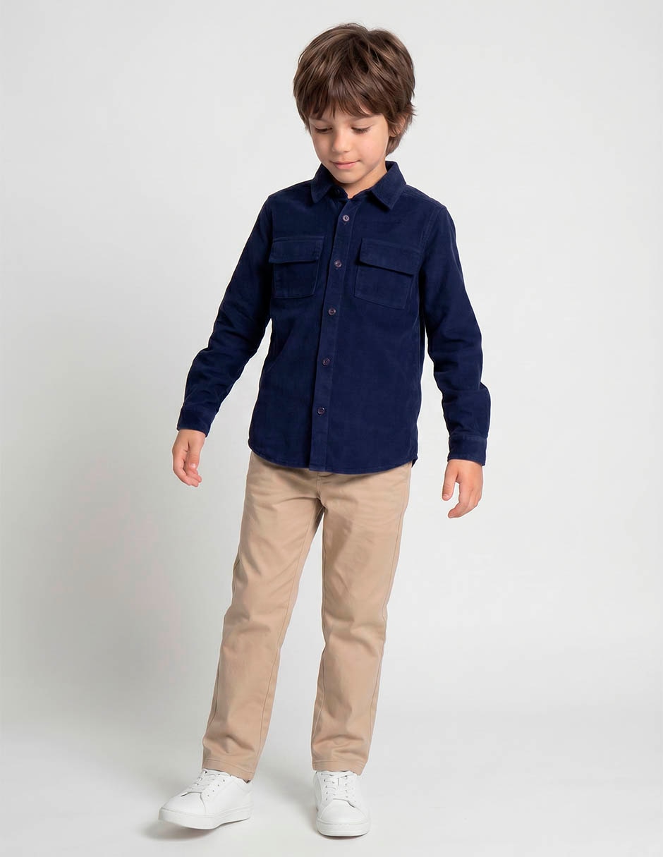 Camisa casual manga larga para niño Camisa casual manga larga para niño