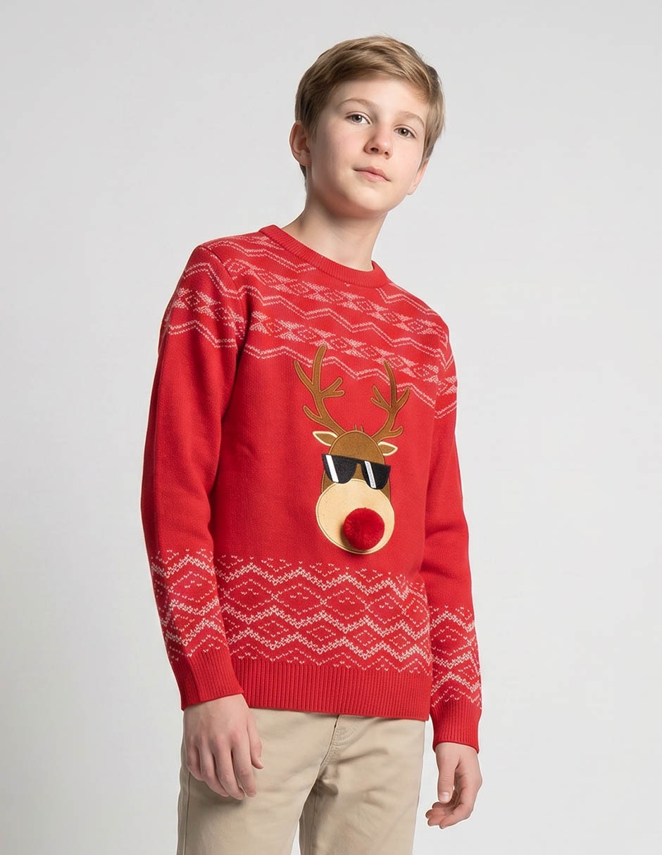 Suéter Navideño Reno para niño