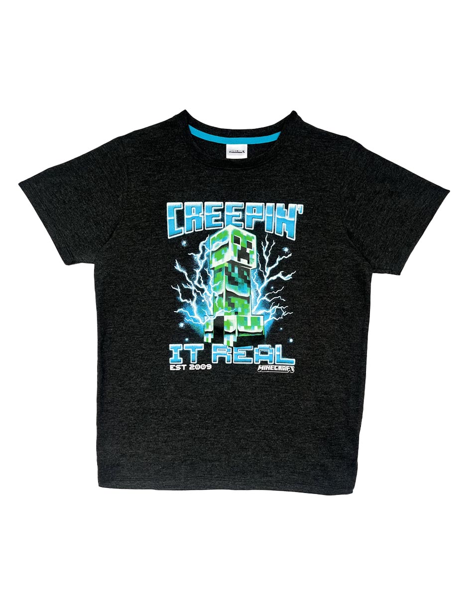 Playera Minecraft manga corta para niño