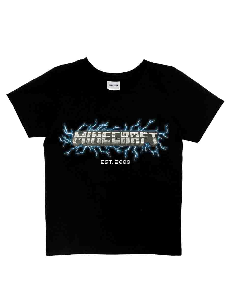 Playera Minecraft manga corta para niño