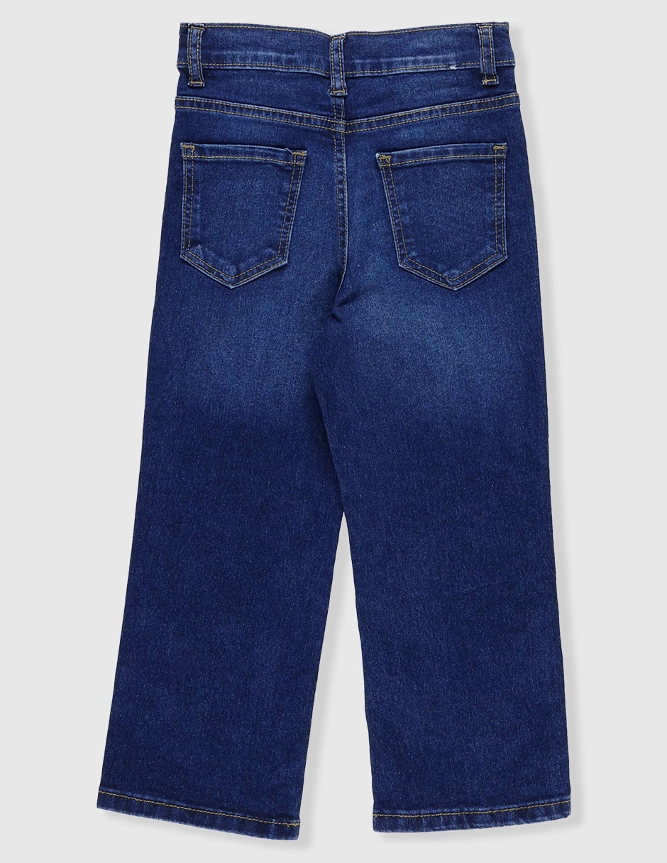 Jeans straight weekend deslavado para niño