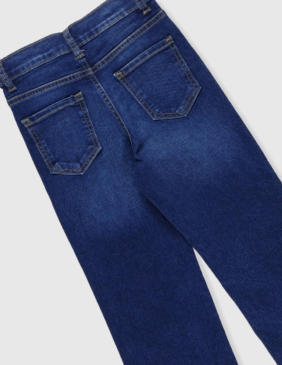 Jeans straight weekend deslavado para niño