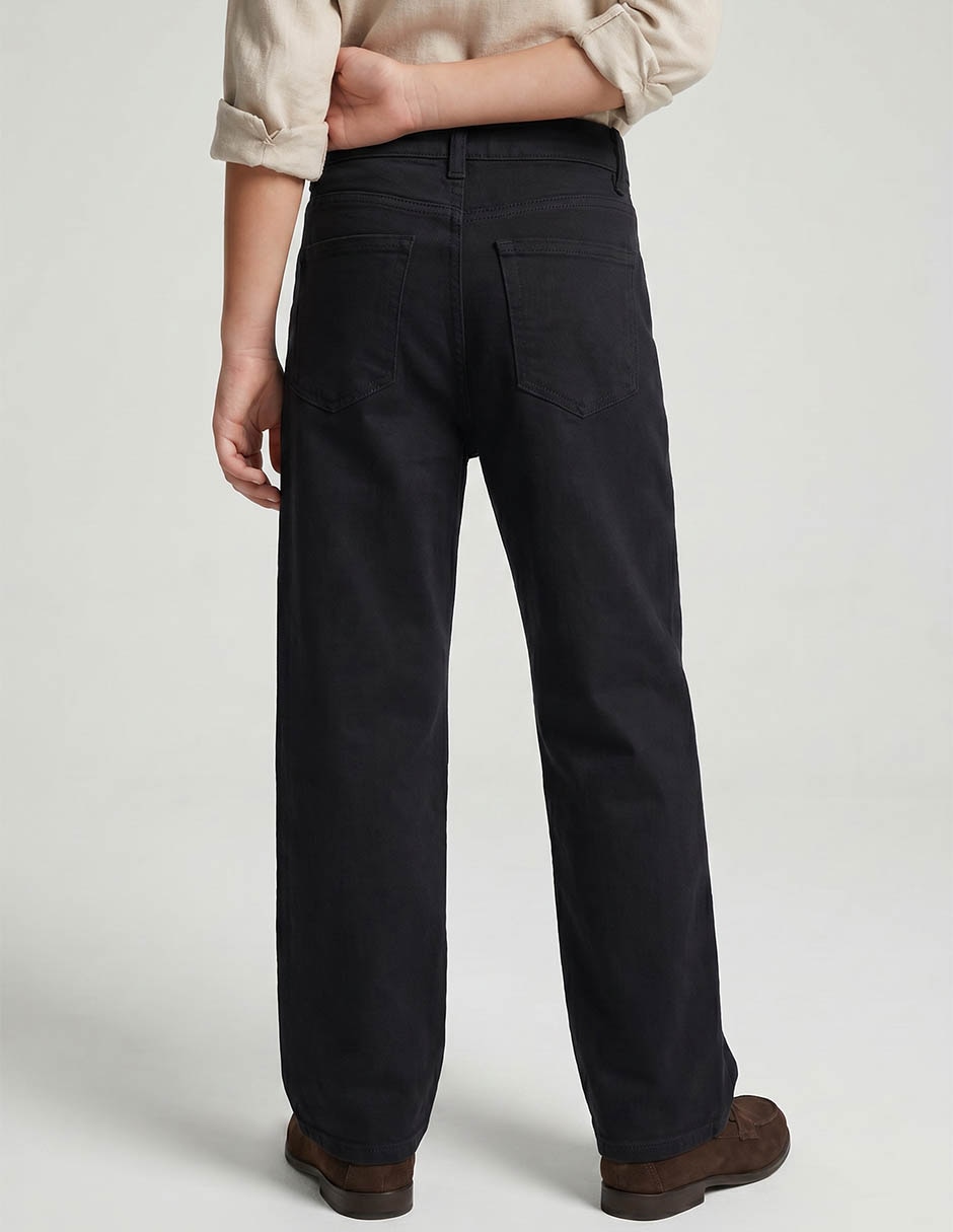 Jeans straight lavado obscuro para niño 2