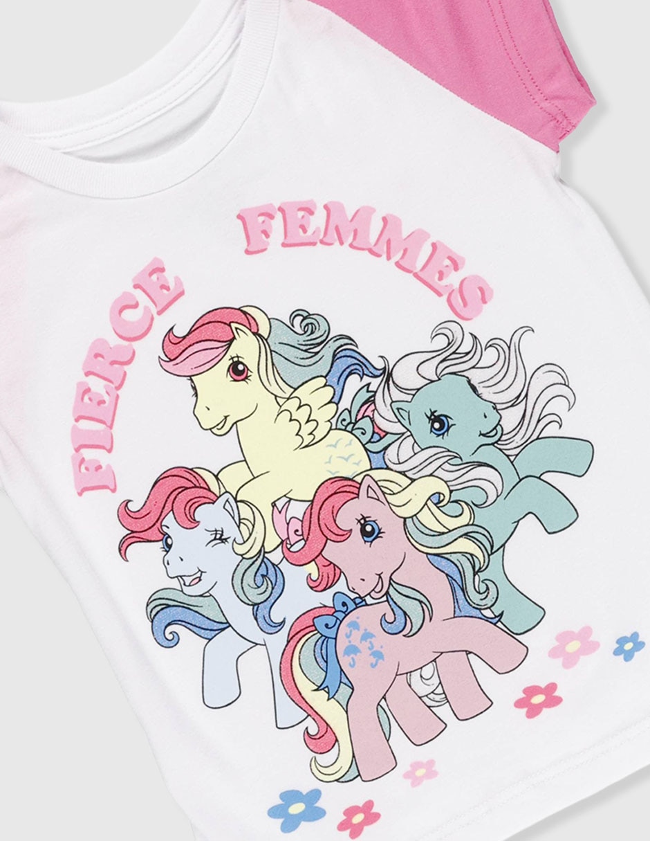 Playera My Little Pony manga corta para niña 4