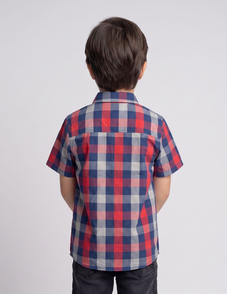Camisa casual manga corta para niño 4
