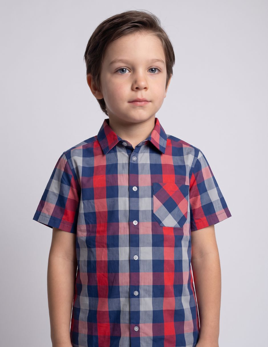 Camisa casual manga corta para niño 3