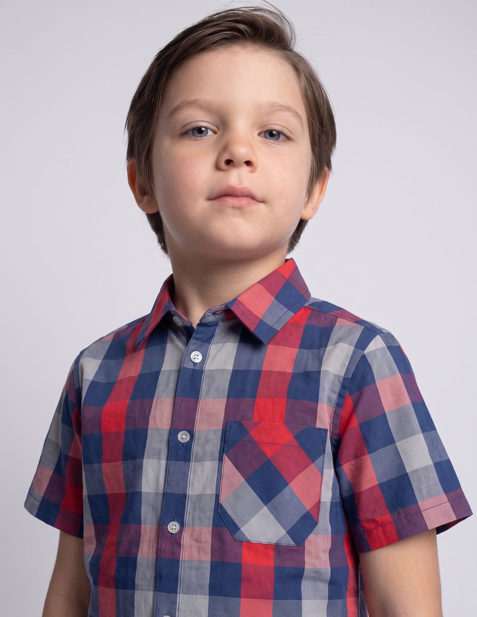 Camisa casual manga corta para niño 2