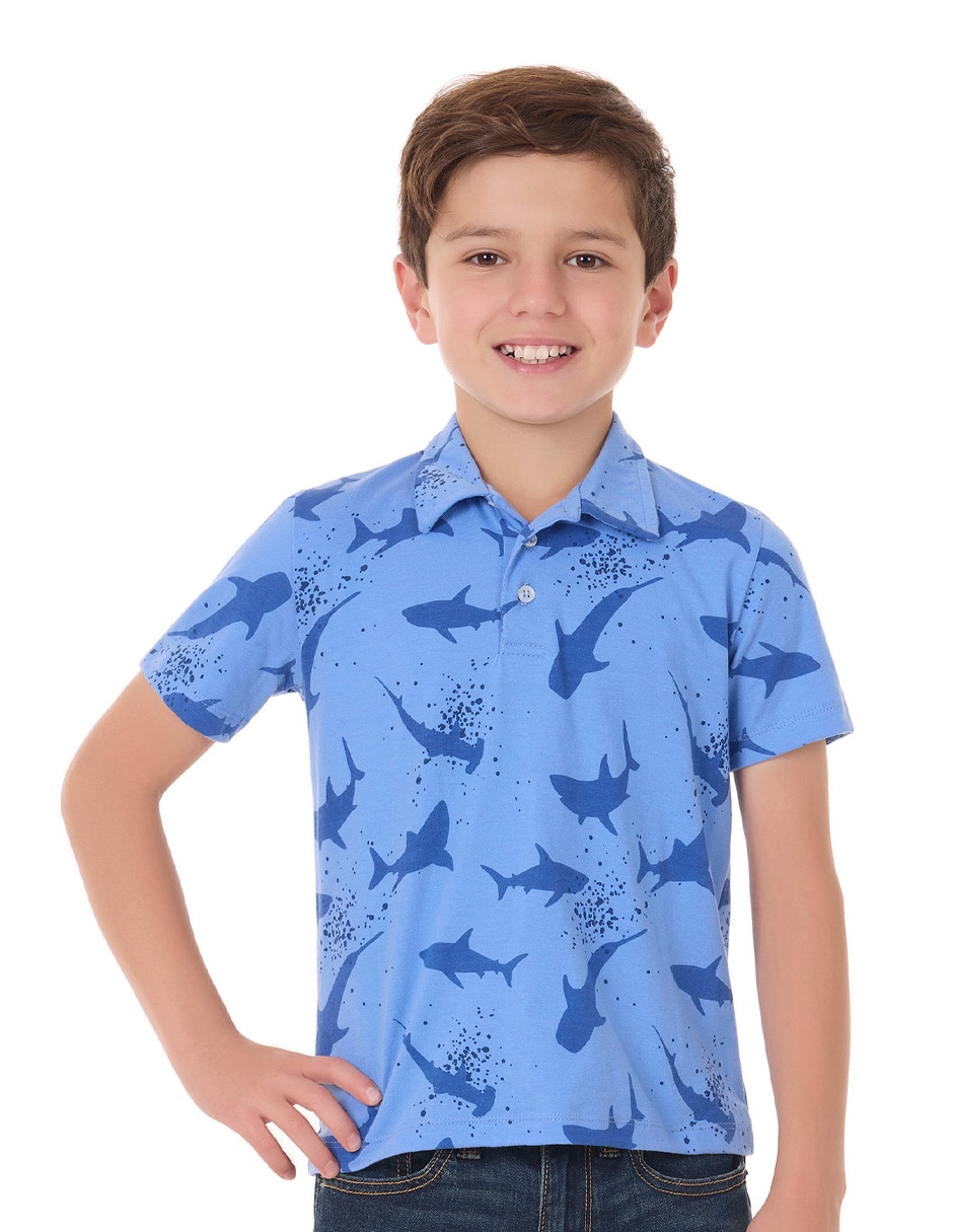 Playera manga corta para niño