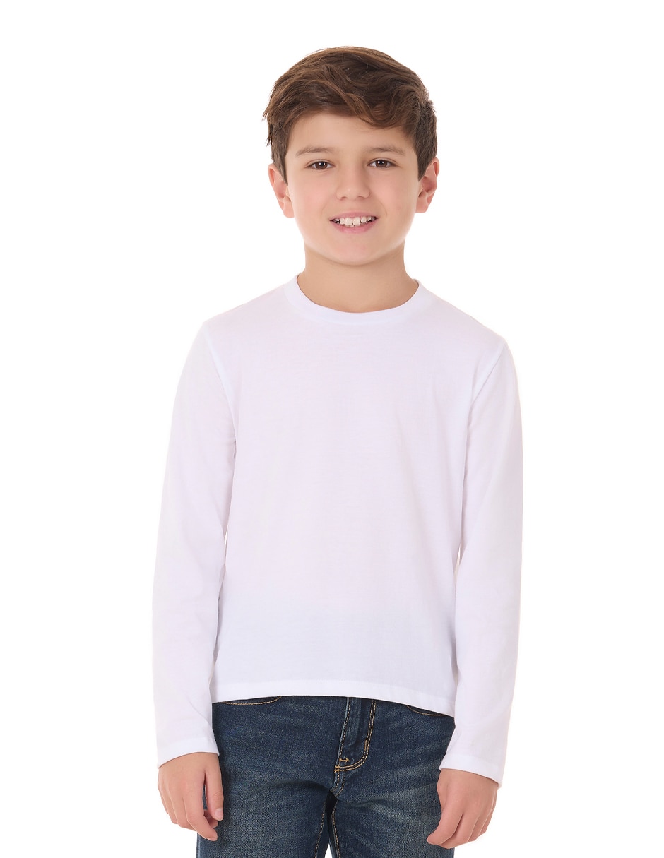 Playera manga larga para niño