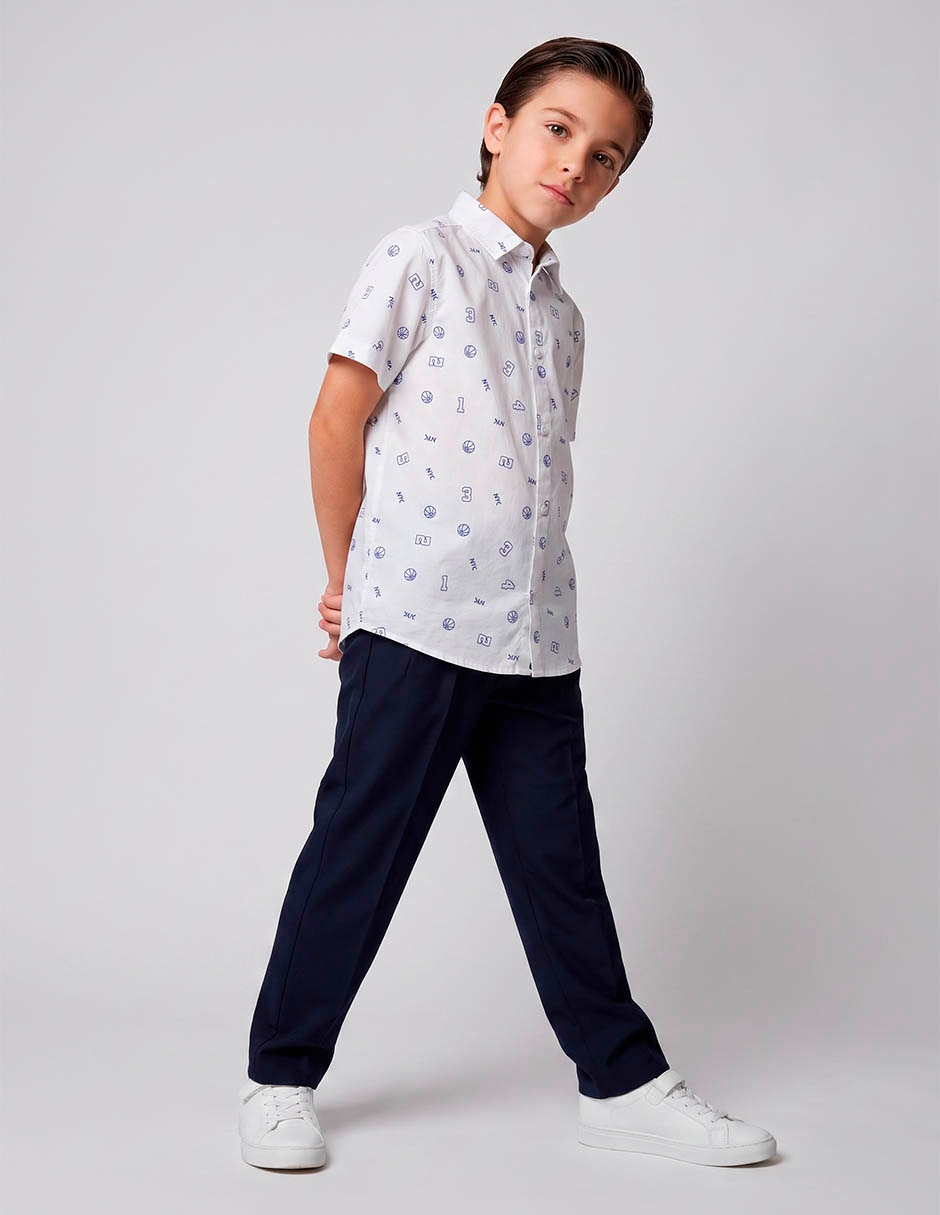 Camisa casual manga corta para niño 3